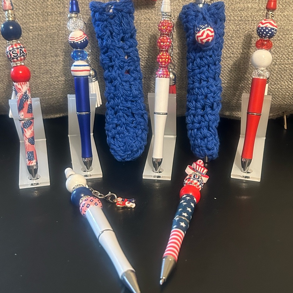 Patriotic Pens, Solid Pens. You can bundle with my Pen Cozy listing.